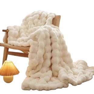 绒毛毯加厚冬季午睡盖毯床单被子办公室珊瑚绒沙发小毯子好物午休