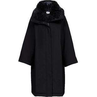 【ONLY奥莱】冬季新款90白鸭绒保暖中长款可拆卸毛领连帽羽绒服女