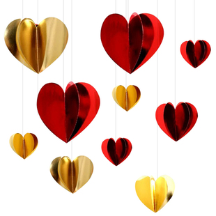 新年商场节日氛围道具挂件吊饰拉旗装饰珠宝店铺活动场景布置