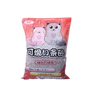 宝尼条形膨润土猫砂5kg包邮结团除臭除味大颗粒低尘膨胀猫沙条砂