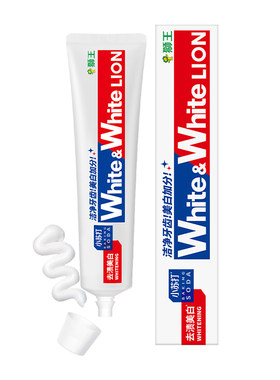 日本狮王大白牙膏WHITE小苏打