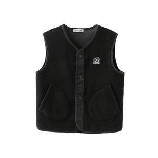 戴维贝拉儿童背心马甲女童男童摇粒绒外套坎肩女宝宝秋季新款童装