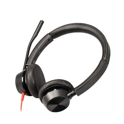 缤特力头戴式降噪有线话务耳机