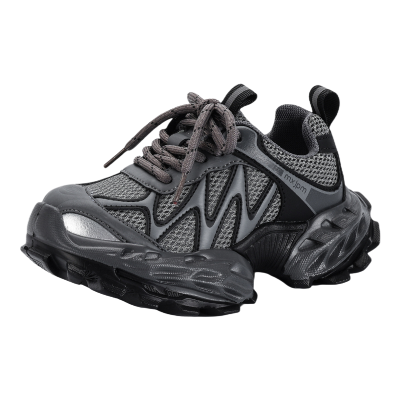 新款儿童户外运动鞋2025秋冬季女童轻便百搭老爹鞋男童防滑跑步鞋