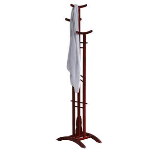 衣架落地家用大底座防倒金花梨全实木宾馆民宿酒店用酸枝色衣帽架