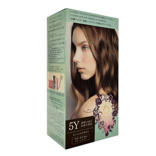 日本原装资生堂碧丽妃遮白染发剂纯植物亚麻冷黑茶棕色染发膏正品