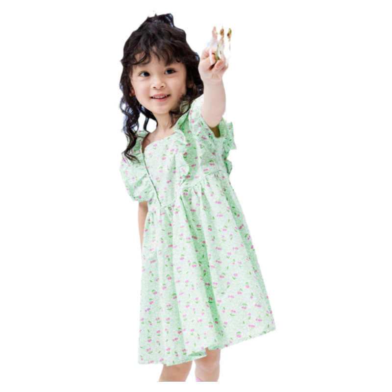 巴拉巴拉女童连衣裙小童宝宝裙子纯棉碎花裙儿童公主裙夏装童装潮