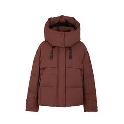 YAYA鸭鸭短款加厚羽绒服女2025秋冬新小个子百搭连帽直筒时尚外套