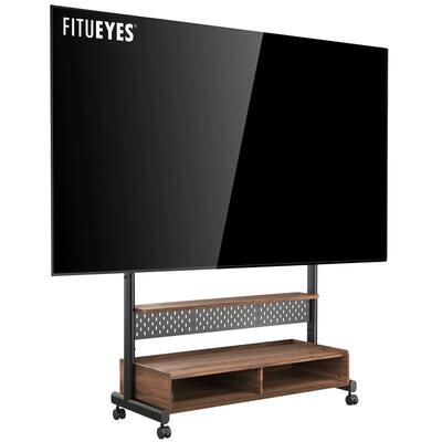 FITUEYES电视支架落地移动带轮多功能电视机架子适配75/85/100寸