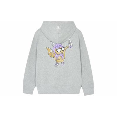 MLB 龙年限定系列 SS24 洛杉矶道奇队 卡通龙印花连帽长袖卫衣