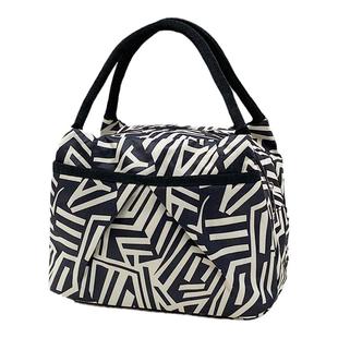 女款帆布防水上下班手提包妈妈外出牛津布包便当包午餐饭盒手拎袋