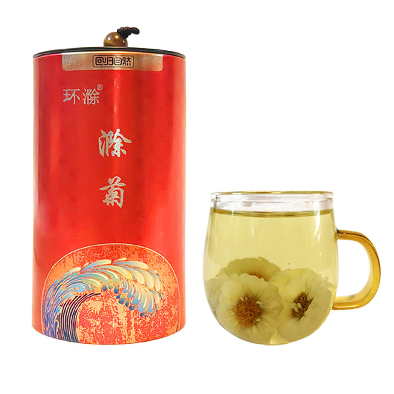 拍一发二特级滁菊新花100克罐装