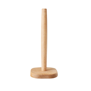 榉木纸巾架餐桌厨房用纸保鲜膜吸油卷纸架卫生间立式纸巾收纳挂架