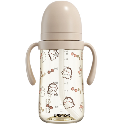 UBMOM吸管杯PPSU280ML护齿进口