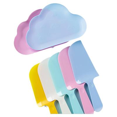 小清新云朵餐盘套一次性刀叉盘