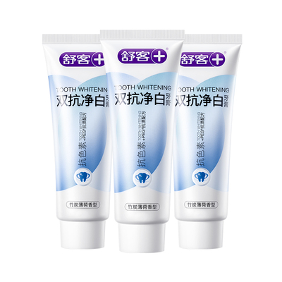 舒客无氟牙膏温和美白清新