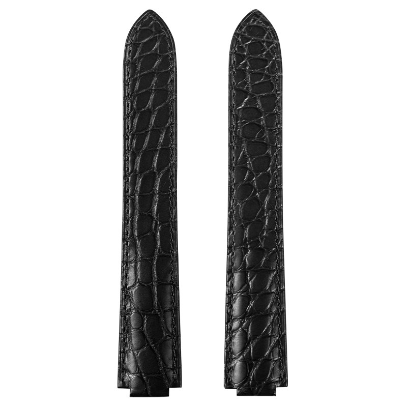 积优卡地亚鳄鱼皮表带真皮男女适用蓝气球8mm12mm黑色棕色表带