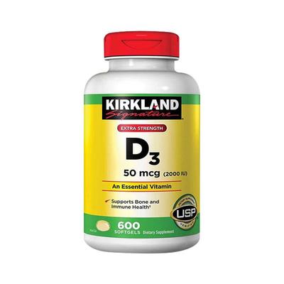 kirkland美国进口维生素D3600粒