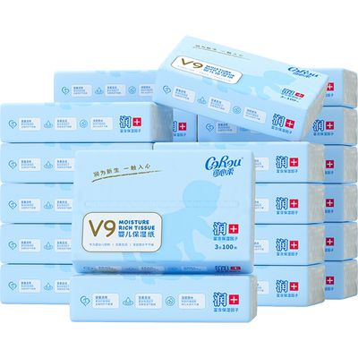 可心柔干湿两用100抽柔纸巾24包