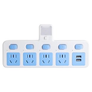 智能插座多功能多孔插座转换器插头带开关多位扩展多用插线板插排
