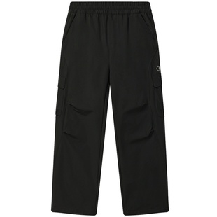 易烊千玺同款FILA斐乐官方男士梭织长裤2025冬季新款宽松工装裤子