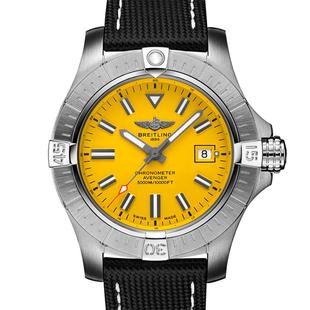 【自营】中古95新百年灵复仇者系列男表自动机械瑞表黄狼潜水运动