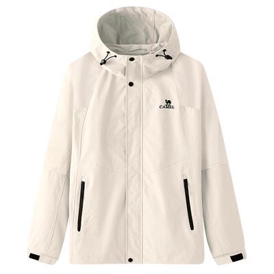 迪丽热巴同款骆驼山海夹克外套女春秋款2026户外防风防水登山服男