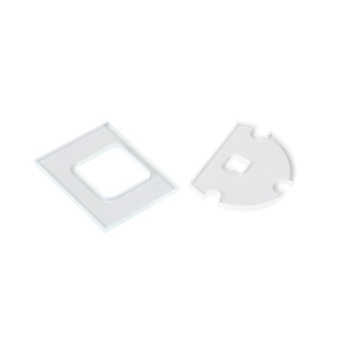 高温光学超薄玻璃片实验室用普通小玻璃片方圆形/磨砂毛玻璃/打孔