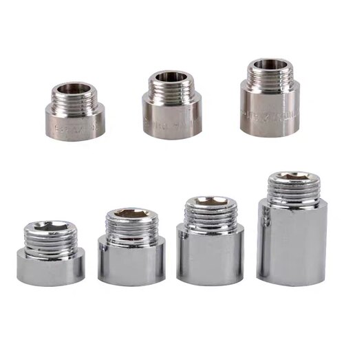 4分加长不锈钢内外丝延长接头水管延伸直接加长加厚内六角配件