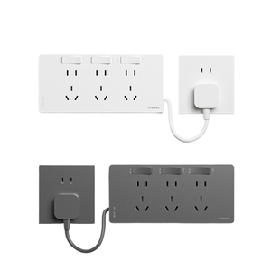 86型扩展插座转换插排带开关厨房拓展扩充多功能转换插座多孔带线