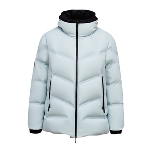 【大师裁剪系列】鸭鸭羽绒服女2025年冬季新款撞色连帽面包服外套