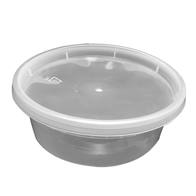 加厚绿豆汤防漏带盖甜品圆形碗