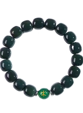 泰山五色菩提五行手串保持正念平和心态金木水火土玛瑙手工手串