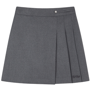 Teenie Weenie小熊女装半身裙2025冬季新款舒适气质优雅A字迷你裙