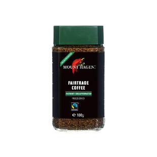 Mount Hagen低因咖啡速溶脱因咖啡瓶装冻干无蔗糖孕妇黑咖啡进口