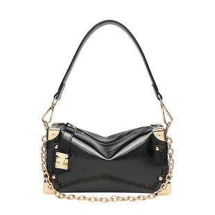 DAOR谷爱凌同款高级感链条盒子包真皮小方包女2026新款单肩斜挎包