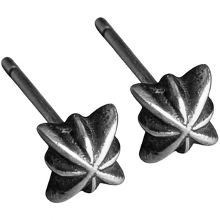 925纯银十字雕花男士耳钉复古个性ins高级感气质创意流行精致耳饰