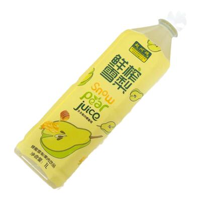 赵州鲜榨梨汁1L*2瓶添加蜂蜜