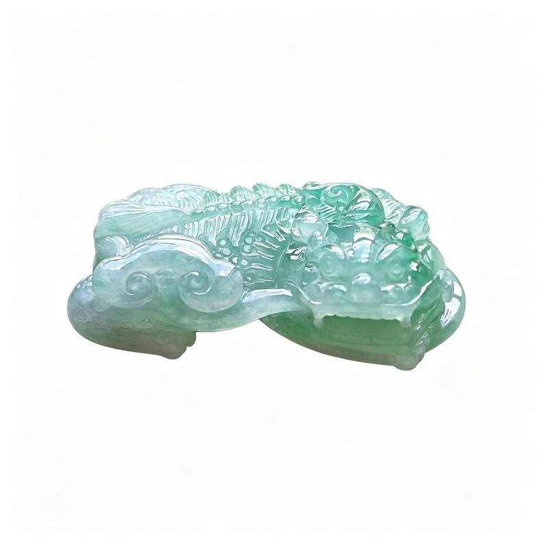 15629翡翠貔貅吊坠男女冰糯种高端玉石器霸王皮丘挂件天然A货