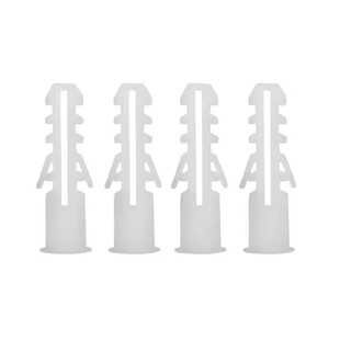 白涨塞圆形膨胀管 塑料膨胀管小黄鱼塑料膨胀螺丝6mm一包1000个