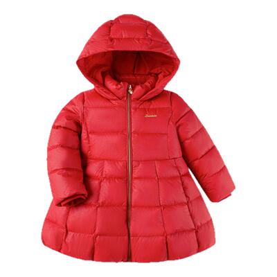 巴拉巴拉羽绒服女童中长款外套潮