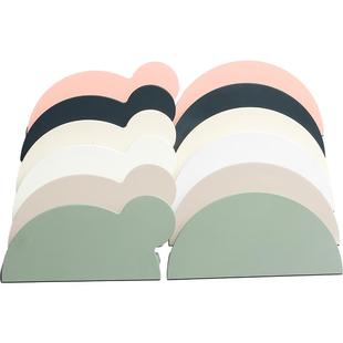 彩色米奇儿童衣柜拉手莫兰迪肤感橱柜柜门书桌茶几半圆型卡通把手