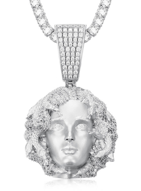 Mr.Bling美杜莎磨砂男女款吊坠