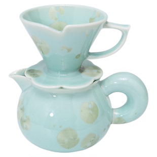 koonan结晶烧莫云滤杯 短肋骨滤杯v60手冲滤杯陶瓷咖啡滤杯过滤器