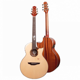 Trumon楚门全单板民谣吉他海豚物语41寸专业电箱落樱初学正品全套