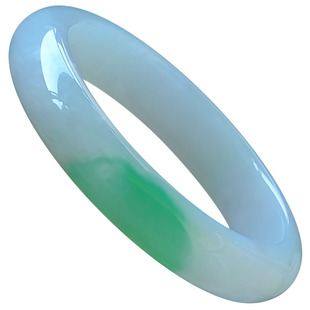 天然翡翠手镯阳绿缅甸紫罗兰玉镯老坑冰种满绿白月光贵妃浅绿黄翡