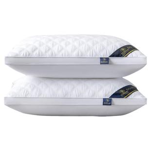 五星级酒店羽丝绒护颈可水洗助眠成人枕芯枕头一对家用通用高枕