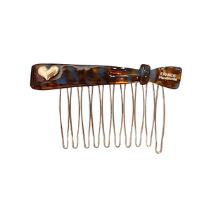 韩系ins风醋酸蝴蝶结公主头倒插发梳气质高颅顶防滑侧边发卡头饰