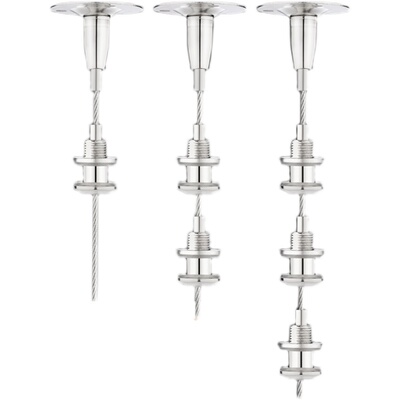 钢丝绳玻璃层板吊件隔板中珠悬挂