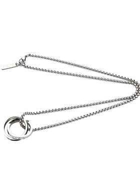 GUUKA双环相扣不锈钢项链